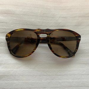 PERSOL Havana Aviator Polarized Sunglasses